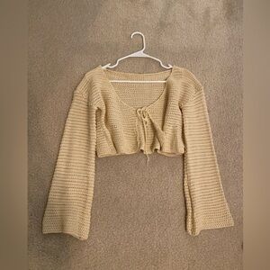 Y2K Crochet Knit cardigan size S